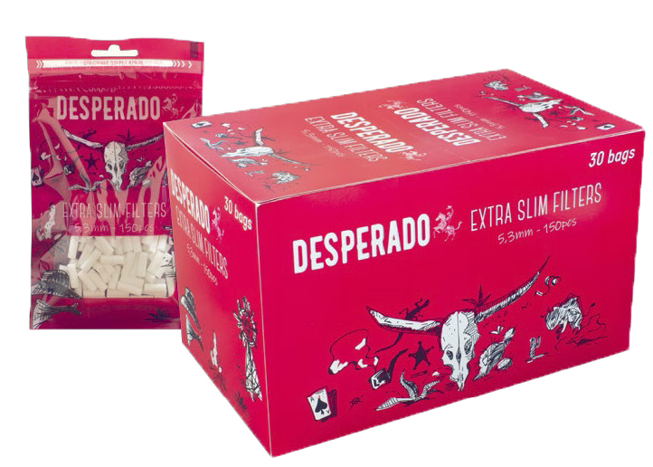 Фильтры Desperado Extra Slim Filters 150 шт/пач 5,3 мм